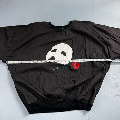 VTG Phantom Of The Opera Sweater Mens Large Black Crewneck Sweatshirt 80s 1988