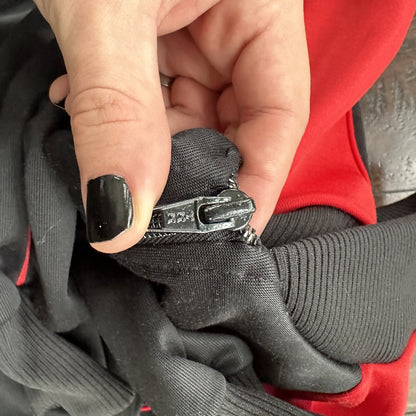 Vintage 1985 Nike Air Jordan Jacket Bred Chicago L RARE Black Red Japan 80s