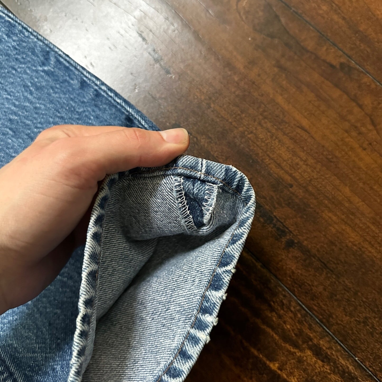 VTG 80s Levis 501 Button Fly 32x36 USA Tag Jeans Straight Wash Blue XX Act 29x32