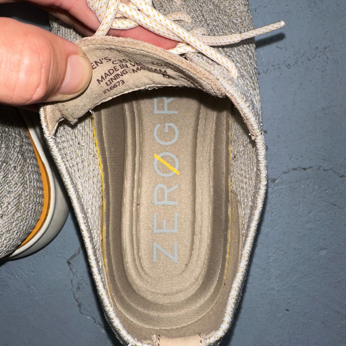 Cole Haan Shoes Mens 10 M 2.Zerogrand Stitchlite Oxford Beige Lace Up Low C35111