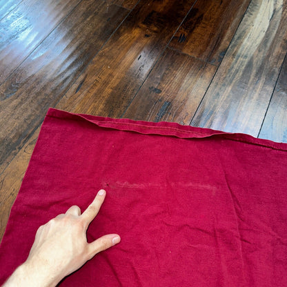 Nike Red Y2K Basic VTG T Shirt 2000s Simple Swoosh Center Silver Tag