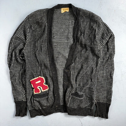 VTG Jantzen Textured Cardigan Adult XL Sweater 1950s Rockabilly No Buttons R