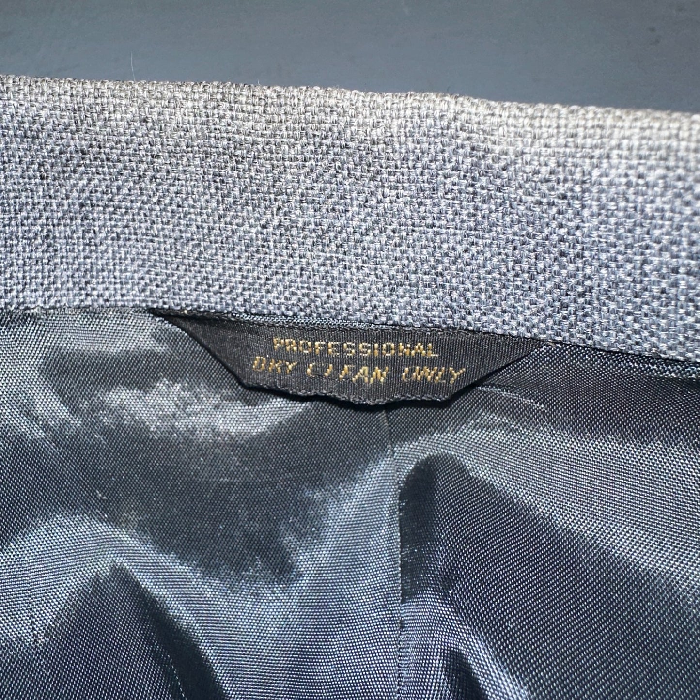 VTG Mens 2 PC Suit 44L Jacket Coat Vest Gray Levis Panatela Wool 80s