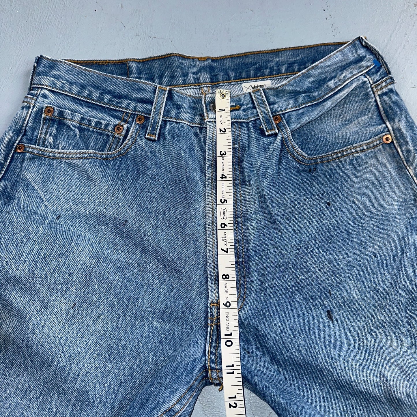 Levis 501 Vintage 90s XX Straight Leg Jeans Y2K Light Wash 33x34 Act 30x30