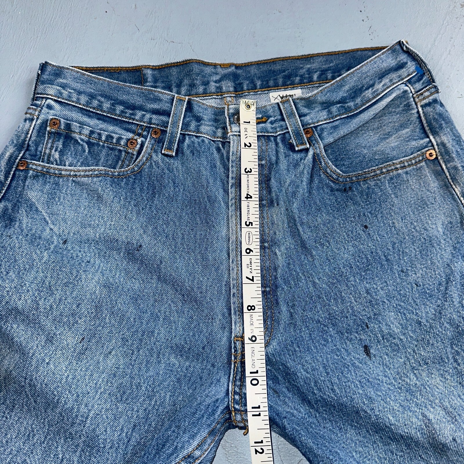 Levis 501 Vintage 90s XX Straight Leg Jeans Y2K Light Wash 33x34 Act 30x30