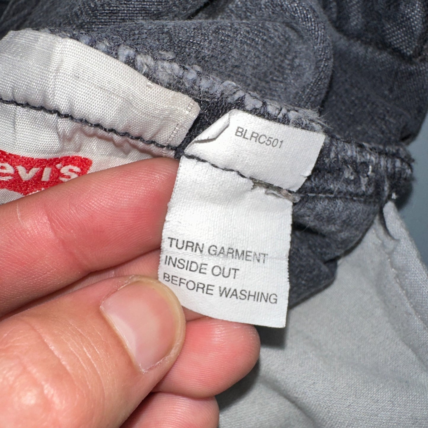 Levis 501 Vintage 90s USA XX Straight Leg Jeans Black Light Wash 32x36 Act 30x27