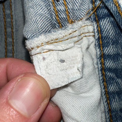 Levis 501 Vintage 80s Redline Selvedge USA XX Jeans Light Wash 66 Act 27x31