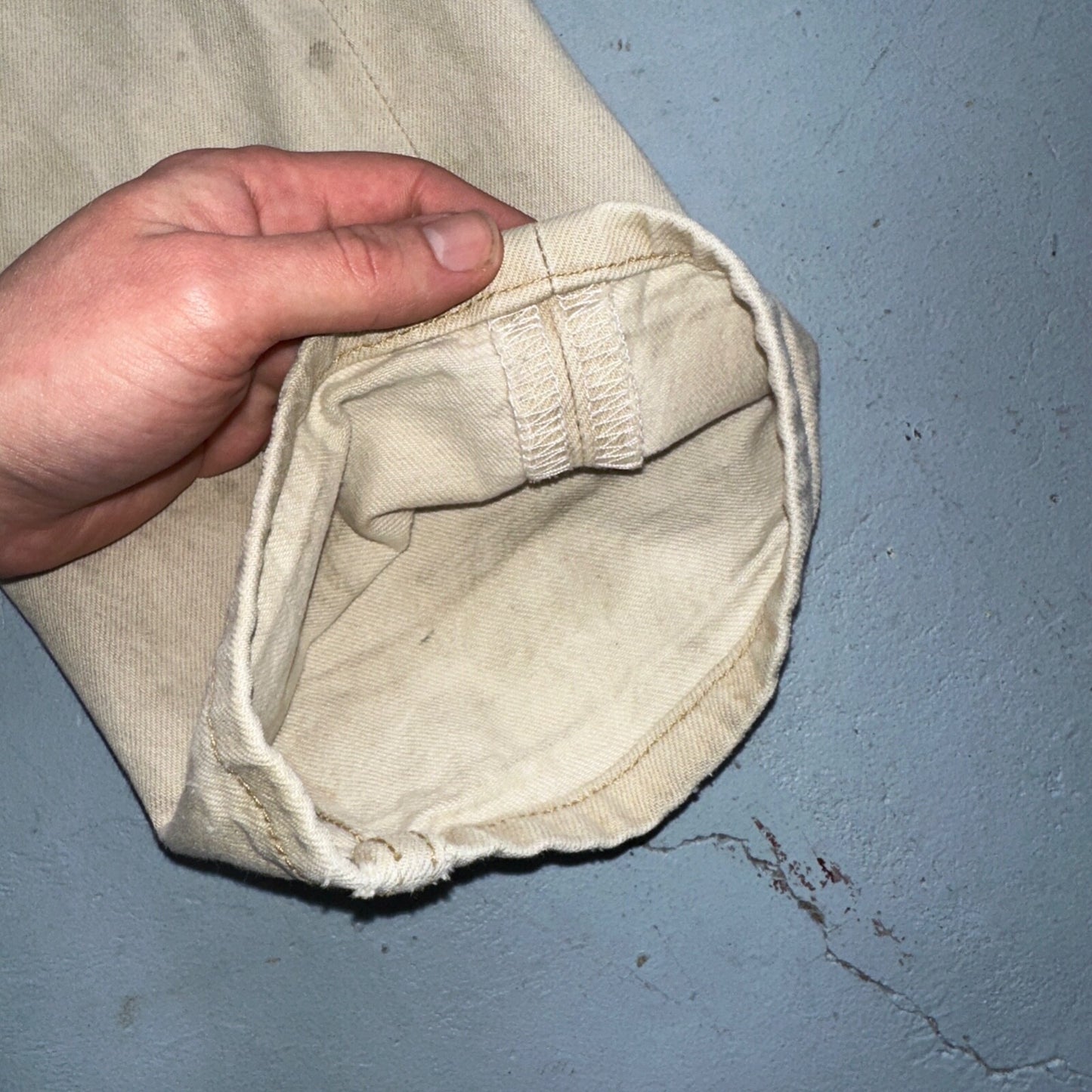 Levis 501 Vintage Y2K Mexico XX Straight Leg Jeans Beige Wash 32x32 Ac 31x28