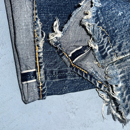 Levis 501 XX Big E Vintage 40s Redline Selvedge USA XX 1940s 50s Jeans 29x28