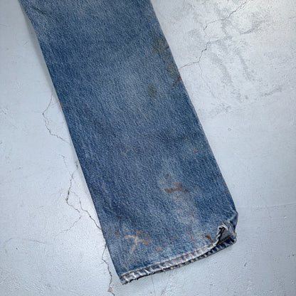 Levis 501 Vintage 80s Redline Selvedge USA XX Jeans Light Wash Act 28x30