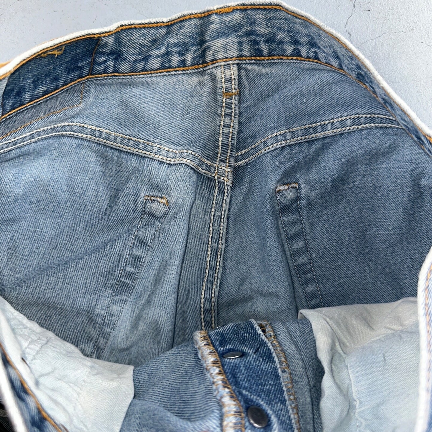 Levis 501 Vintage 90s USA XX Straight Leg Jeans Blue Med Wash 33x32 Act 32x30