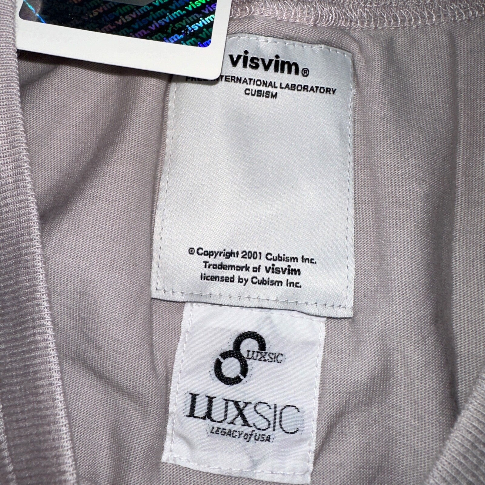 Visvim NWT V-Neck S/S Luxsic Light Purple Small 100% Authentic T Shirt Rare