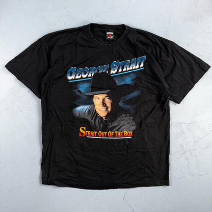 Country Vintage George Strait Black Strait Out Of The Box T Shirt 90s Music Band