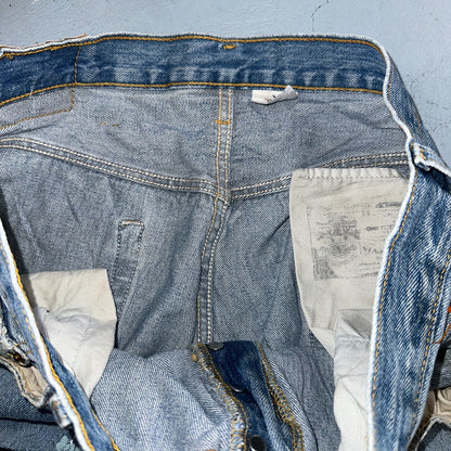 Levis 501 Vintage Y2K XX Straight Leg Jeans Blue Light Wash 35x34 Act 34x34