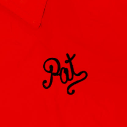 Vintage Indians Coach Starter Satin Jacket Nylon 80s Orange Chainstitch Pat