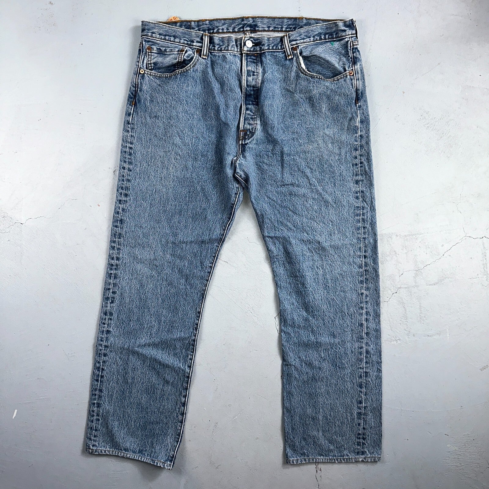 Levis 501 Y2K XX Straight Leg Jeans Blue VTG Light Wash 40x32 Act 40x30