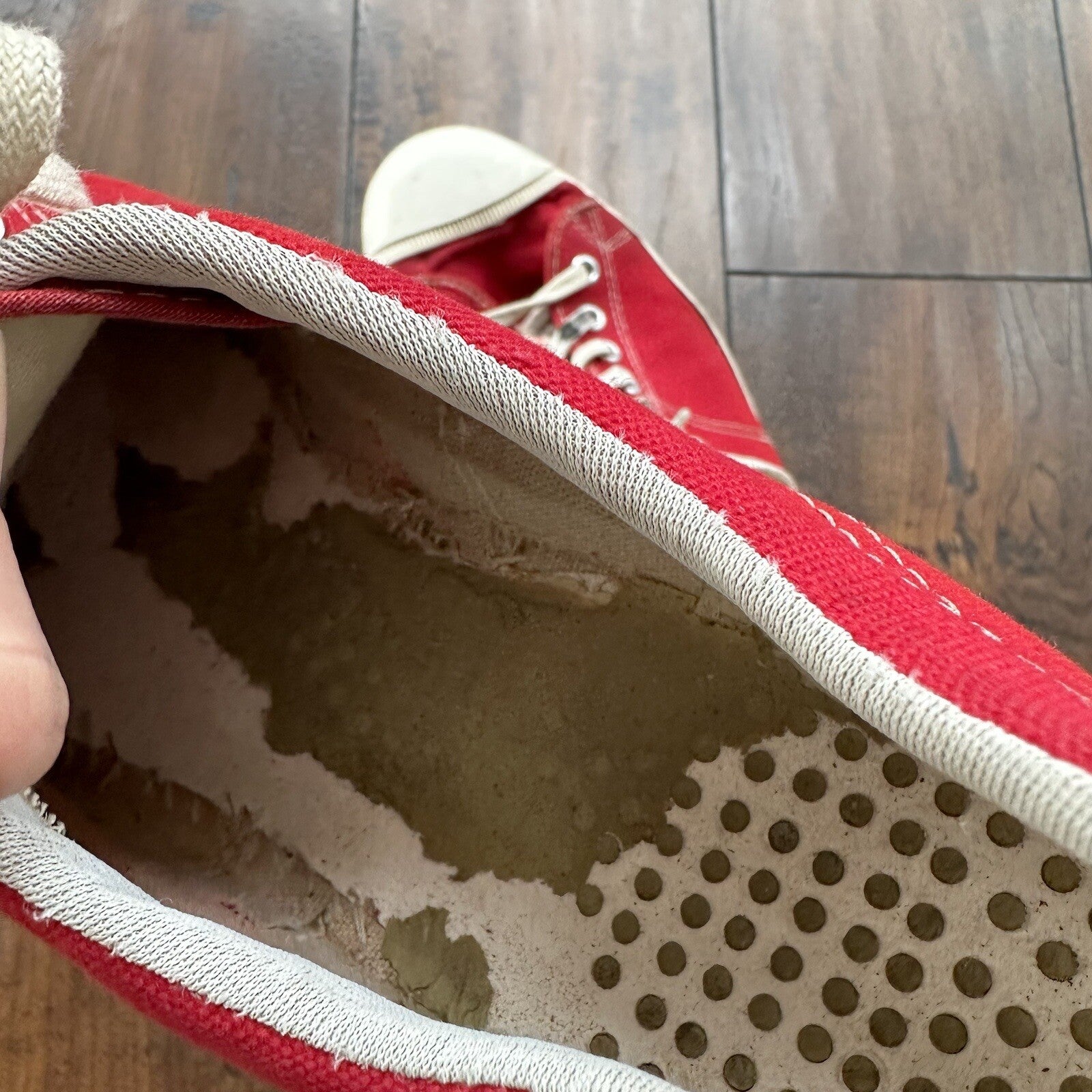 Vintage 60s 50s CONVERSE Chuck Taylor All Star Blue Label RED 10 Low RARE USA