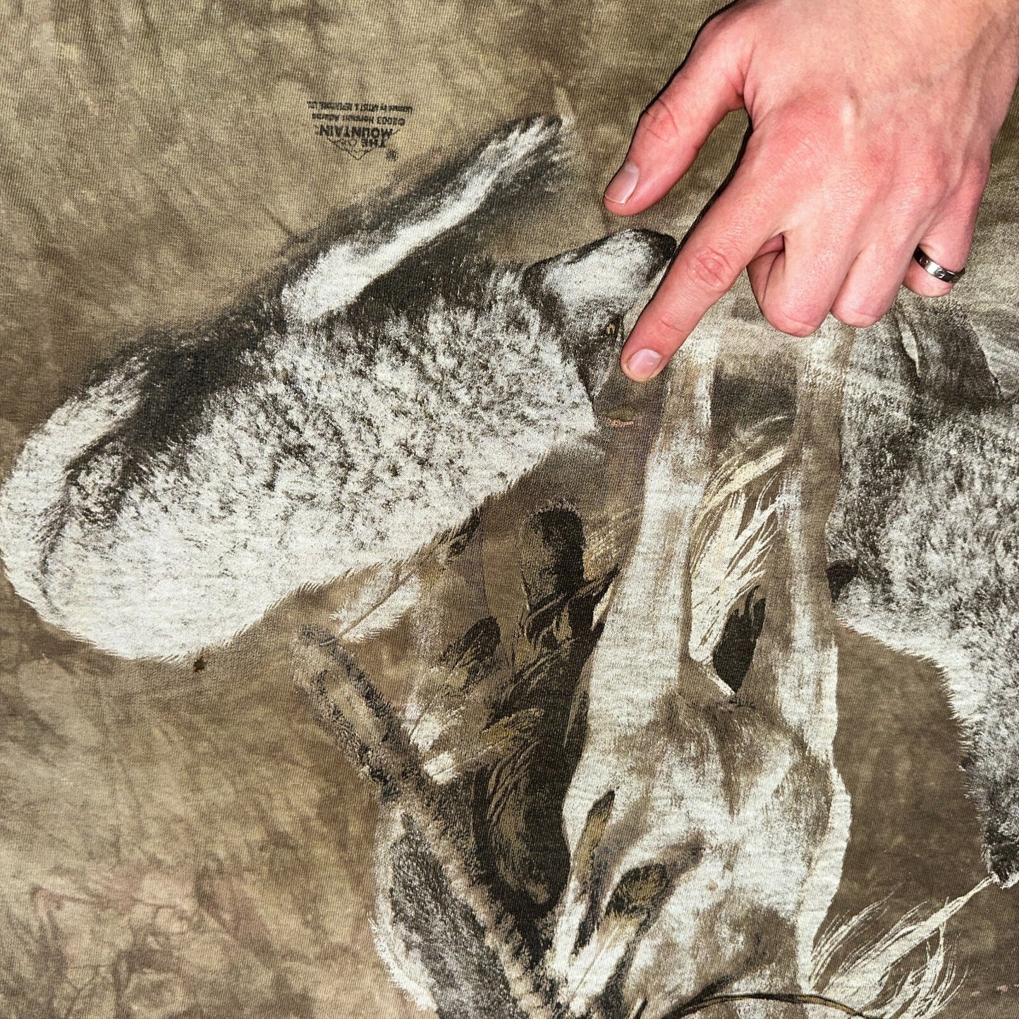 Vintage The Mountain Grand Canyon T Shirt Mens 3XL USA Native Tie Dye Horse