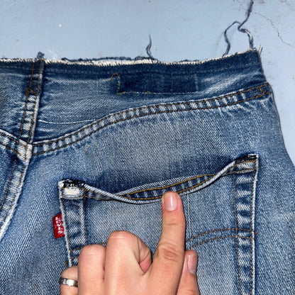 Levis 501 Vintage 80s Redline Selvedge USA XX Jeans Med Wash 31x36 Act 30x30