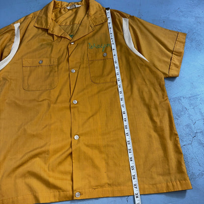 1960s Chain Stitch Bowling Shirt Nat Nast Hilton Salem Oregon 60s 70s Rockabilly