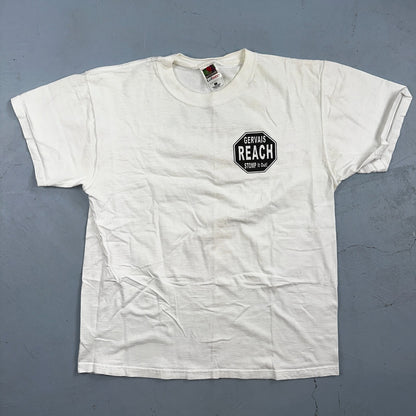 Stomp It Out Cigarettes VTG T Shirt 90s FOTL Smoking Kills Shoe Hiking STOP