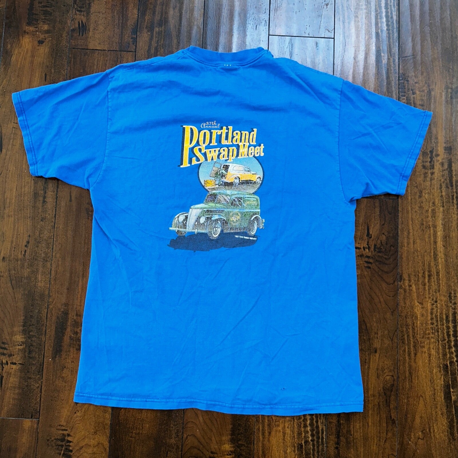 Portland Swamp Meet Oregon VTG T Shirt 1997 Ford Classic Cars Garbage Cool