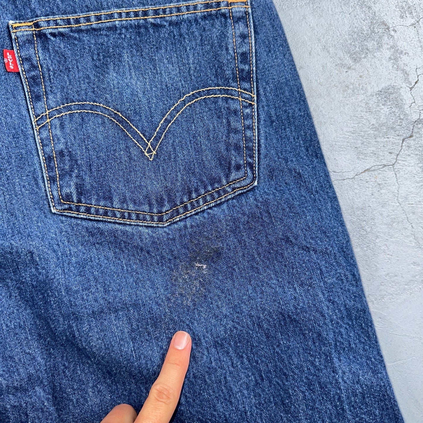 Levis 501 Vintage 90s Y2K XX Straight Leg Jeans Blue Med Wash 42x32 Act 40x29