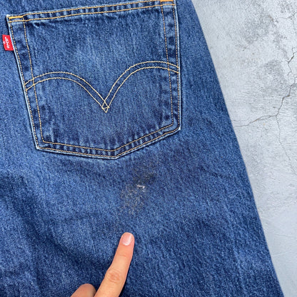 Levis 501 Vintage 90s Y2K XX Straight Leg Jeans Blue Med Wash 42x32 Act 40x29