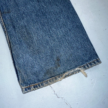Levis 501 Vintage Y2K XX Straight Leg Jeans Blue Med Wash 34x34 Act 34x33