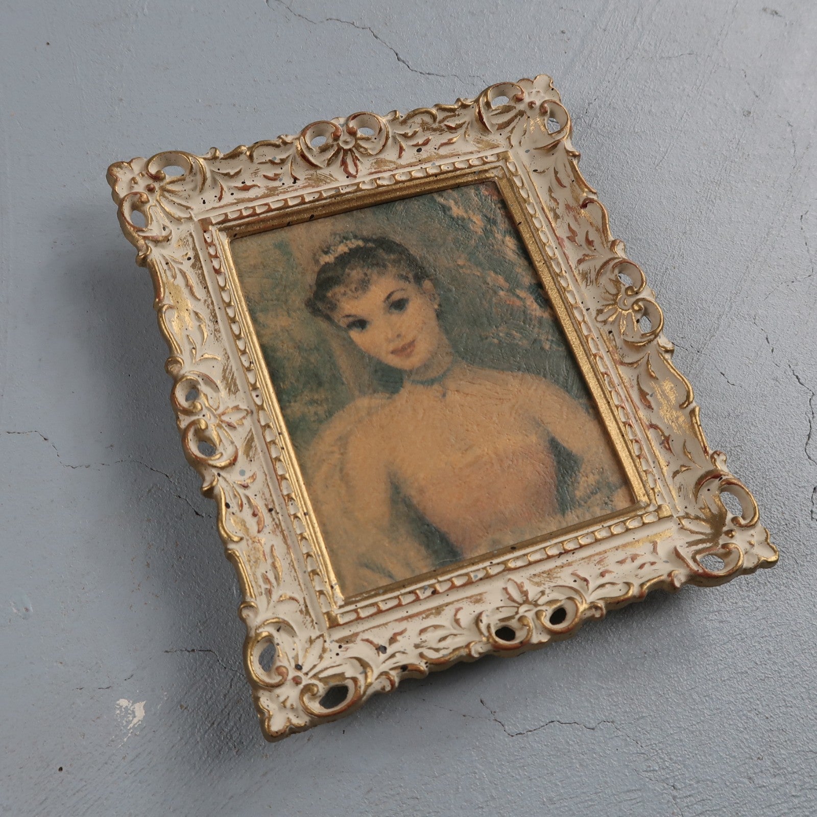 Vintage Garden Party Parisian Lady Print by Cydney Grossman 1950's Art Cute