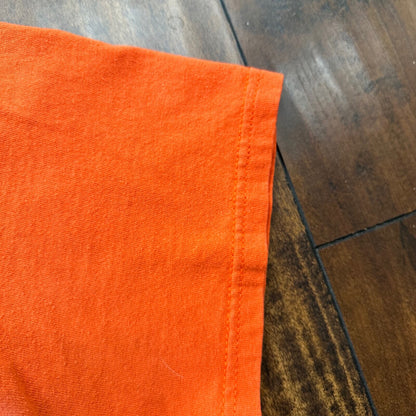 OSU Oregon State Nike Center Swoosh Vintage T Shirt Orange Y2K Beavers Football