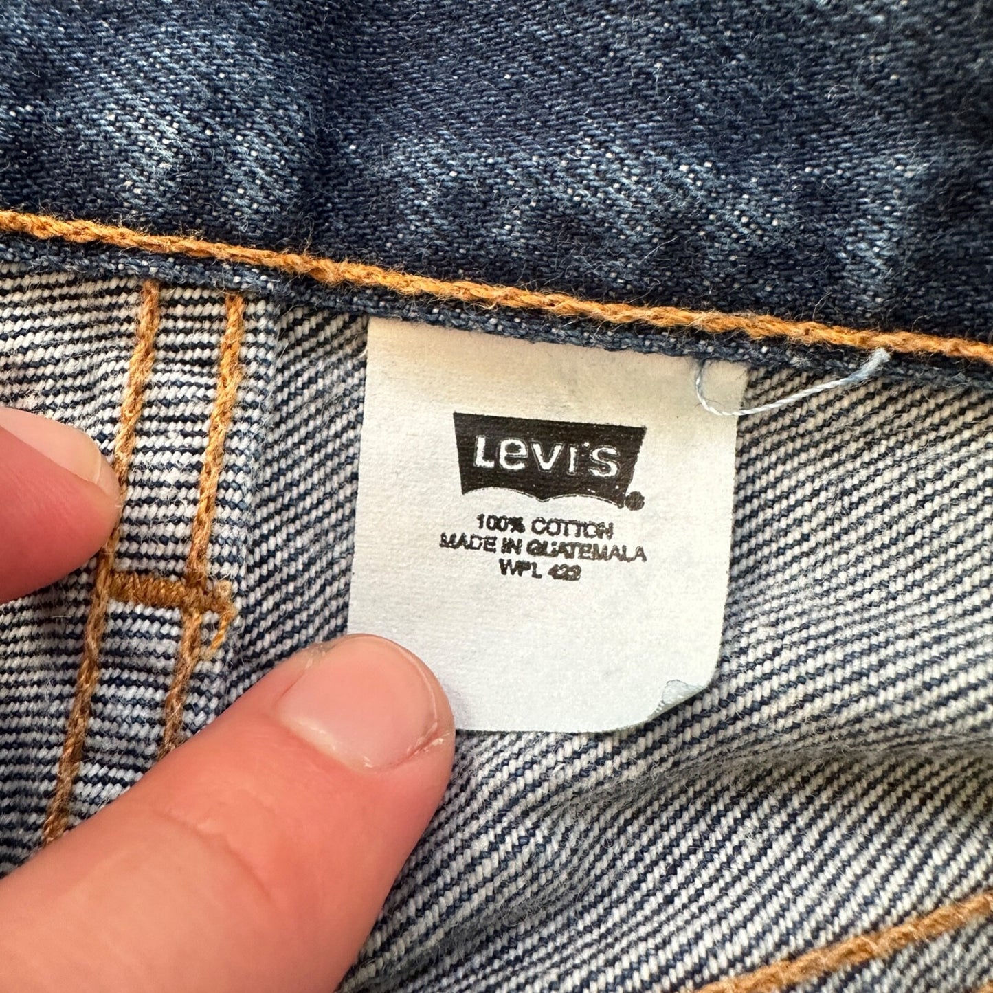 VTG Levis 501 XX Button Fly 90s Y2K Jeans Denim Straight Capri 34x30 Act 31x25