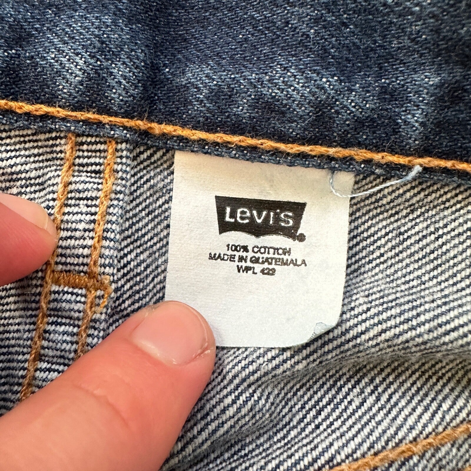 VTG Levis 501 XX Button Fly 90s Y2K Jeans Denim Straight Capri 34x30 Act 31x25
