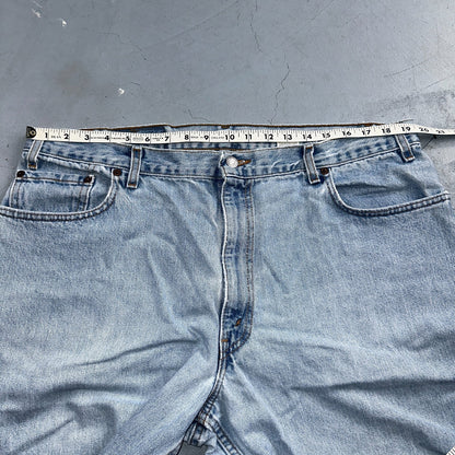 Levis 570 Jeans Mens 40x32 Blue Baggy Wide Loose Denim Pants Tapered 39x30