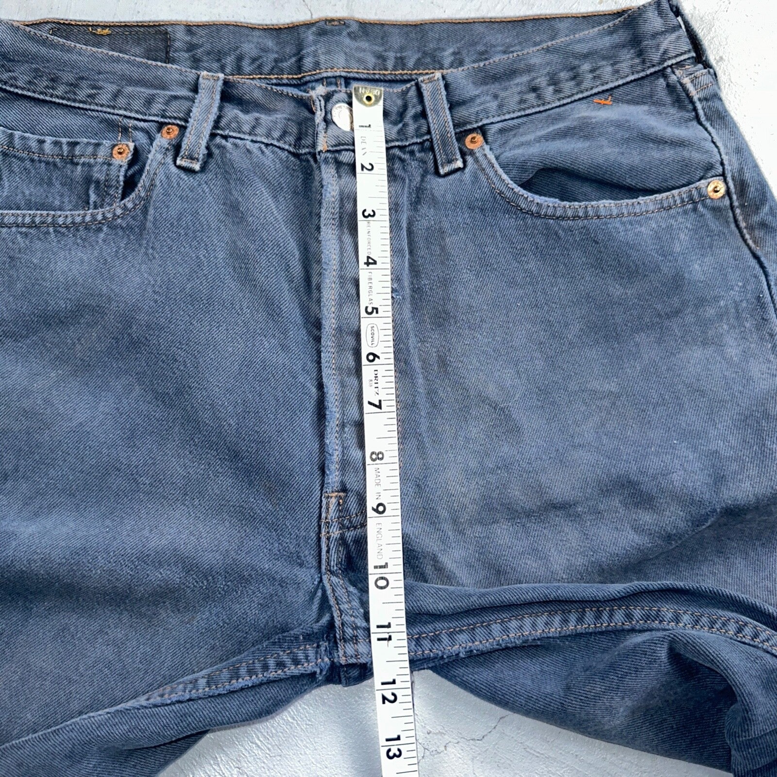 Levis 501 Vintage 90s USA XX Straight Leg Jeans Blue Overdyed 33x30 Act 32x29