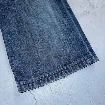 Levis 501 Vintage Y2K XX Straight Leg Jeans Blue Med Wash 34x34 Act 33x27