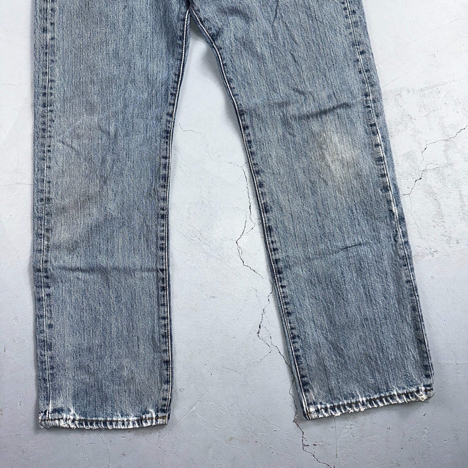 Levis 501 Vintage Y2K XX Straight Leg Jeans Blue Light Wash 33x30 Act 31x29