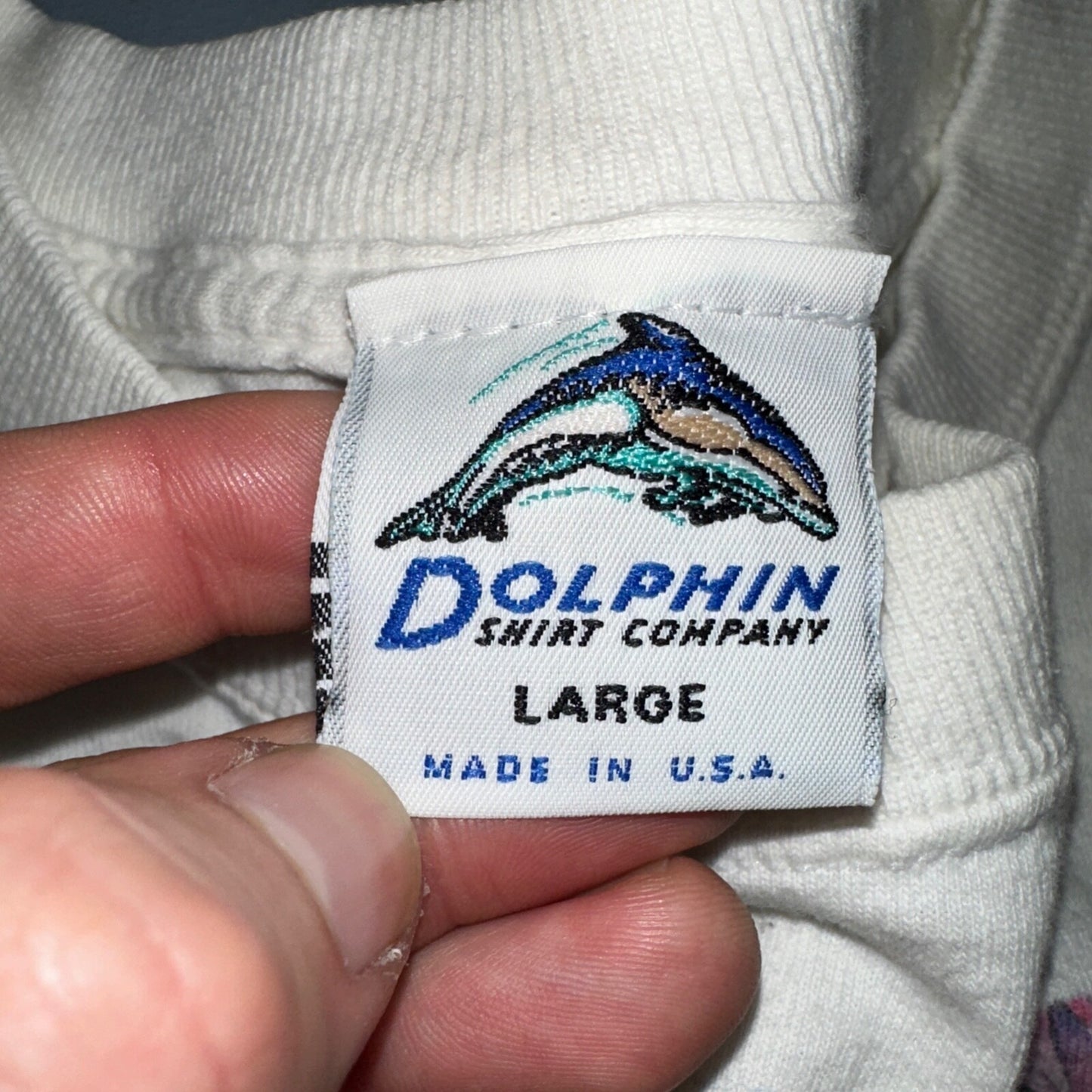 Abstract Horses VTG T Shirt Barbra Wallace Dolphins Newport Oregon Country Art