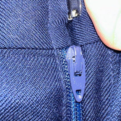 Vintage DPSC Air Force Pants Mens 30R Navy Blue Wool Blend Trouser 28x30 90s