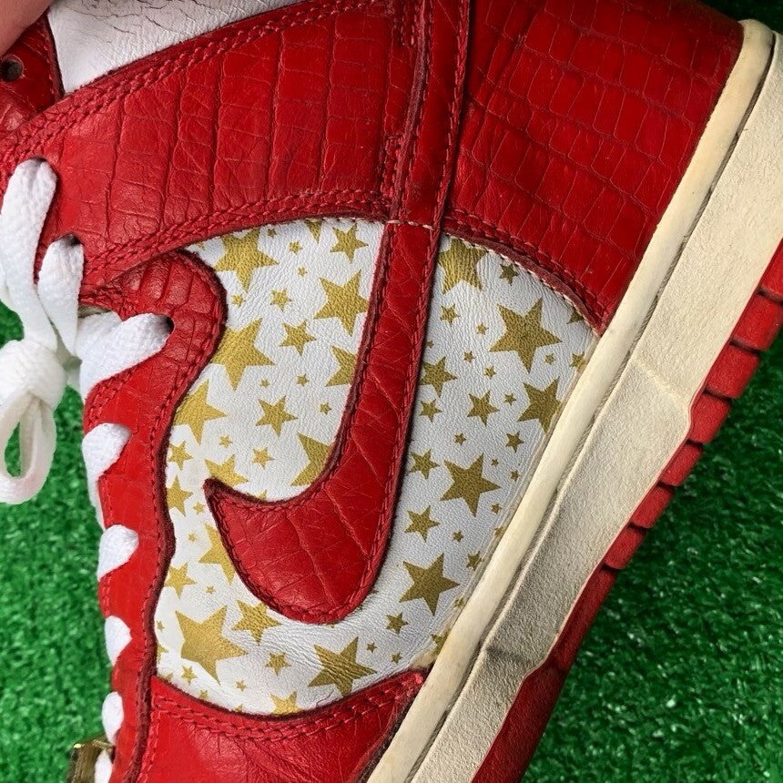 2003 Nike Supreme Dunk High Pro SB Stars Low Red Box Logo 307385-161 9 VTG  