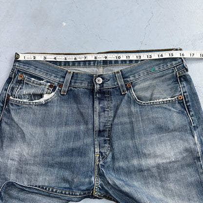 Levis 501 Vintage Y2K XX Straight Leg Jeans Blue Med Wash 33x32 Act 32x31