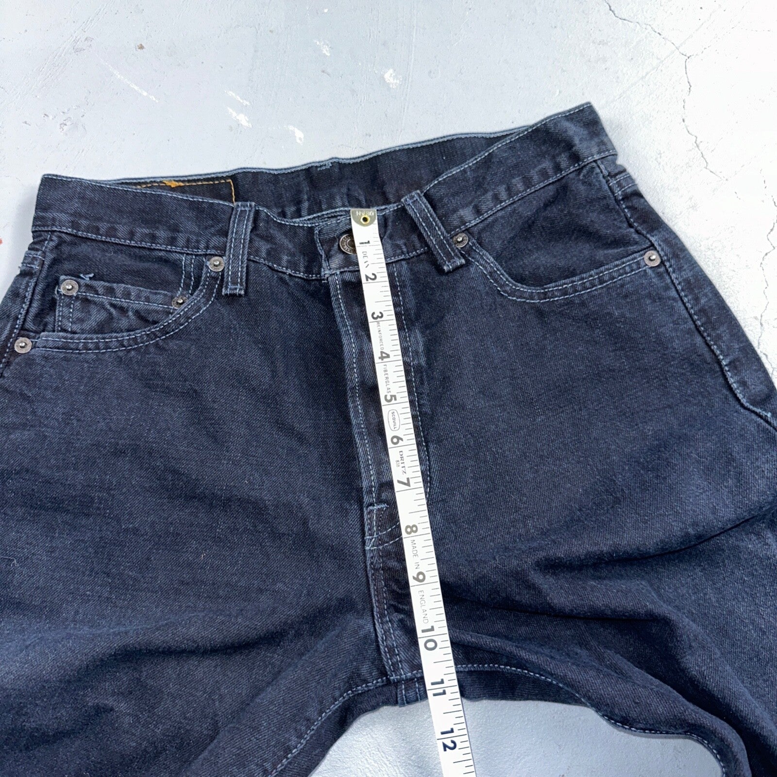 Levis 501 Vintage 90s Mexico Straight Leg Jeans 30x32 Y2K Dark Wash Act 29x31