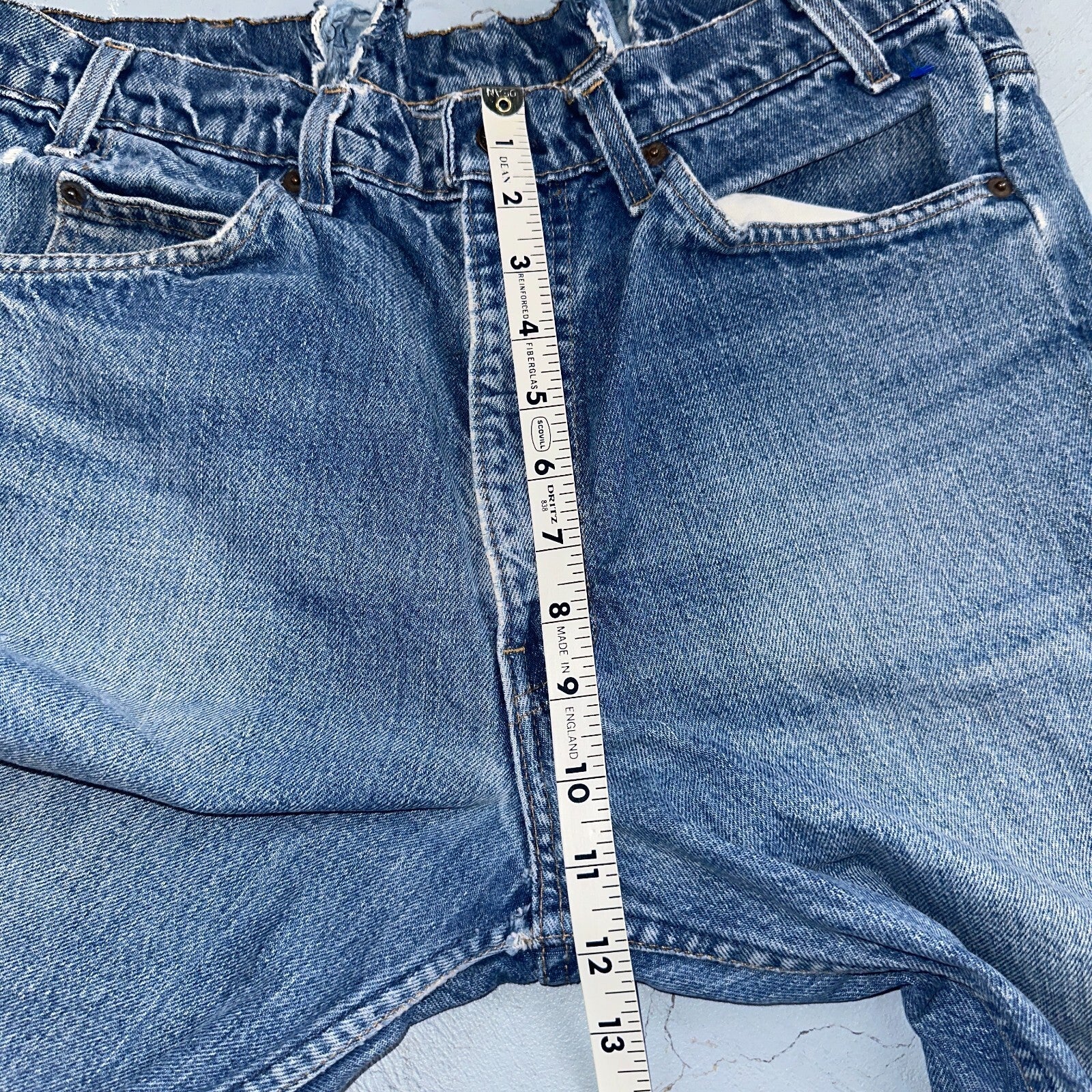 Levis 517 Vintage 80s USA Orange Tab Bootcut Flare Blue Worn Jeans Act 32x28