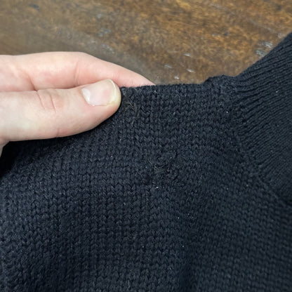 Vintage WW2 WWII USN Navy Deck Watch Wool Sailor's Sweater 1940s 40s Knit Rare