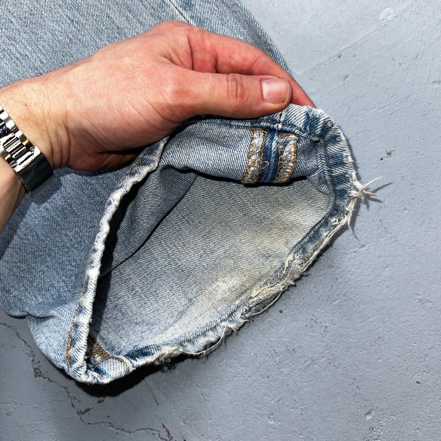 Levis 501 Vintage Y2K XX Straight Leg Jeans 90s Blue Light Wash 40x30 Act 40x29