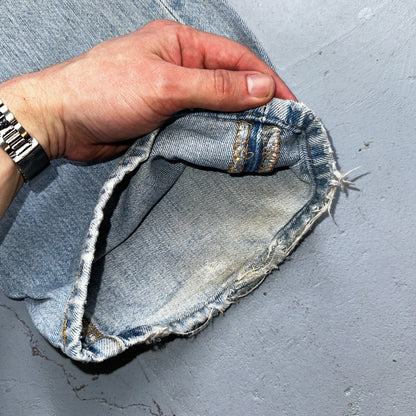 Levis 501 Vintage Y2K XX Straight Leg Jeans 90s Blue Light Wash 40x30 Act 40x29