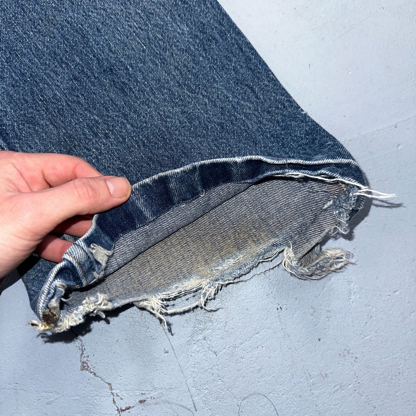 Levis 517 Vintage 80s USA Orange Tab Bootcut Flare Blue Worn Jeans Act 32x25