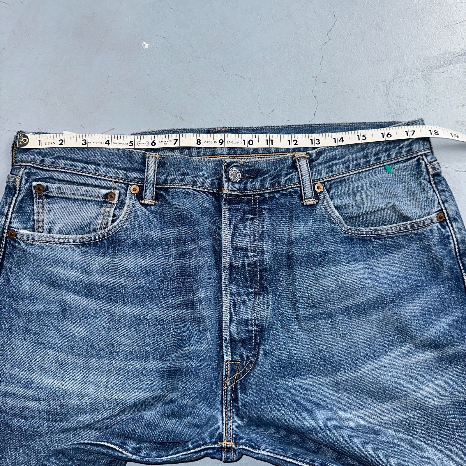 Levis 501 Y2K XX Straight Leg Jeans Blue VTG Med Wash 36x34 Act 35x33