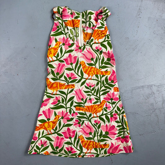VTG 1970s Short Dress Grandmacore Cottagecore Casual Rockabilly Floral Cute