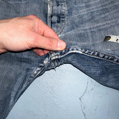 Levis 501 Vintage Y2K XX Straight Leg Jeans Blue Med Wash 34x36 Act 33x30